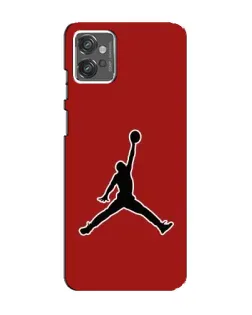 Чехол для Motorola MOTO G23 с картинкой «Jordan Red Back»
