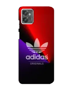 Чехол для Motorola MOTO G23 с картинкой «Adidas Red Neon»