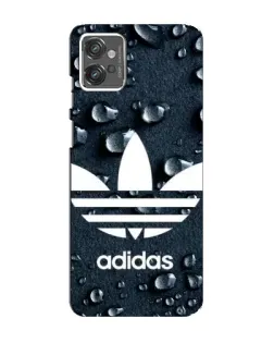 Чехол для Motorola MOTO G23 с картинкой «Adidas Trefoil Blue»