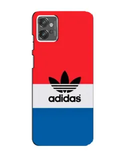 Чехол для Motorola MOTO G23 с картинкой «Ретро блоки Adidas»