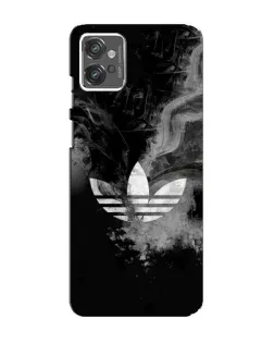 Чехол для Motorola MOTO G23 с картинкой «Абстрактный дым Adidas»