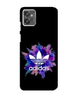 Чехол для Motorola MOTO G23 с картинкой «Взрыв красок Adidas»