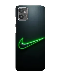Чехол для Motorola MOTO G23 с картинкой «Неоновый контур Nike»