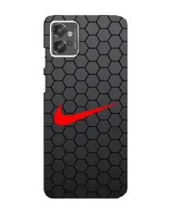 Чехол для Motorola MOTO G23 с картинкой «Nike — карбоновая сетка»