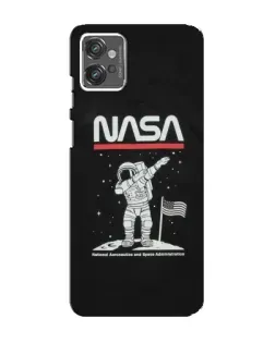 Чехол для Motorola MOTO G23 с картинкой «NASA — шагаем по Луне» Чехол для Motorola MOTO G23 с картинкой «NASA — шагаем по Луне»