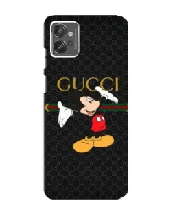 Чехол для Motorola MOTO G23 с картинкой «Микки Маус Gucci»