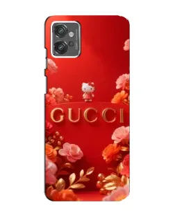Чехол для Motorola MOTO G23 с картинкой «Gucci — золотой сад»