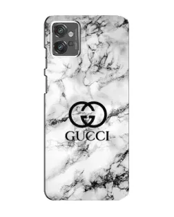 Чехол для Motorola MOTO G23 с картинкой «Gucci — мраморный шик»