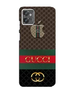 Чехол для Motorola MOTO G23 с картинкой «Gucci — брендированный десерт»