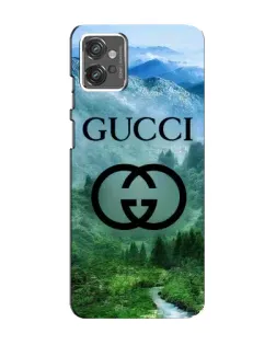 Чехол для Motorola MOTO G23 с картинкой «Gucci — горный пейзаж»