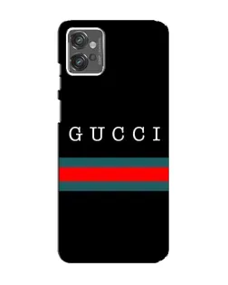Чехол для Motorola MOTO G23 с картинкой «Gucci — красный пояс»