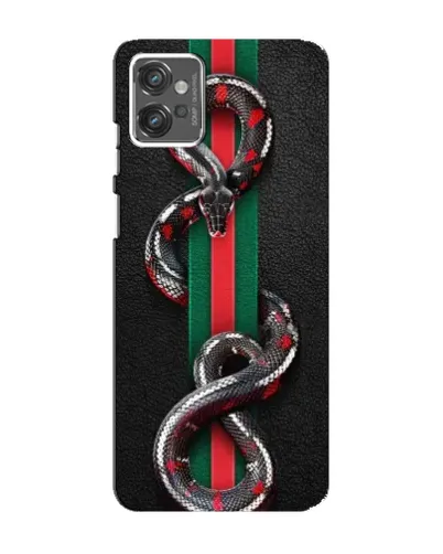 Чехол для Motorola MOTO G23 с картинкой «Gucci — змея на полосе» Чехол для Motorola MOTO G23 с картинкой «Gucci — змея на полосе»