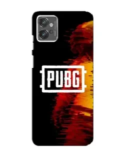 Чехол для Motorola MOTO G23 с картинкой «Яркий логотип PUBG»