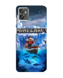 Чехол для Motorola MOTO G23 с картинкой «Minecraft ледяной мир» Чехол для Motorola MOTO G23 с картинкой «Minecraft ледяной мир»