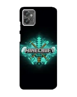 Чехол для Motorola MOTO G23 с картинкой «Minecraft Diamond лого» Чехол для Motorola MOTO G23 с картинкой «Minecraft Diamond лого»