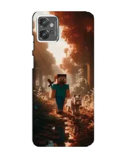Чехол для Motorola MOTO G23 с картинкой «Стив в лесу» Чехол для Motorola MOTO G23 с картинкой «Стив в лесу»