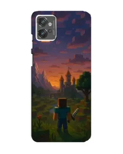 Чехол для Motorola MOTO G23 с картинкой «Стив у башни» Чехол для Motorola MOTO G23 с картинкой «Стив у башни»
