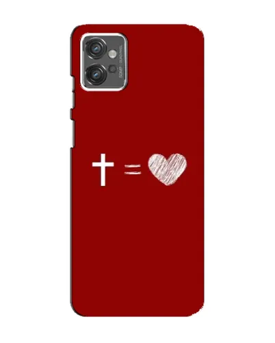 Чехол для Motorola MOTO G23 с картинкой «Уравнение любви» Чехол для Motorola MOTO G23 с картинкой «Уравнение любви»