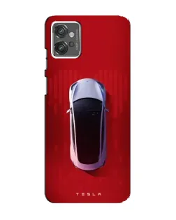 Чехол для Motorola MOTO G23 с картинкой «Tesla Top View»