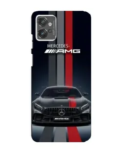 Чехол для Motorola MOTO G23 с картинкой «Mercedes — белый карбон»