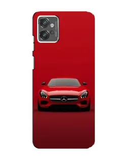 Чехол для Motorola MOTO G23 с картинкой «Красный Mercedes AMG»