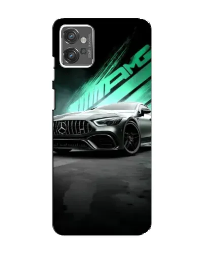 Чехол для Motorola MOTO G23 с картинкой «Темный Mercedes AMG»
