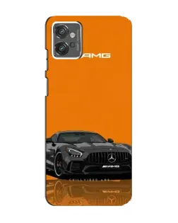 Чехол для Motorola MOTO G23 с картинкой «Оранжевый Mercedes AMG»