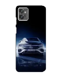 Чехол для Motorola MOTO G23 с картинкой «Ночной Mercedes EQ»