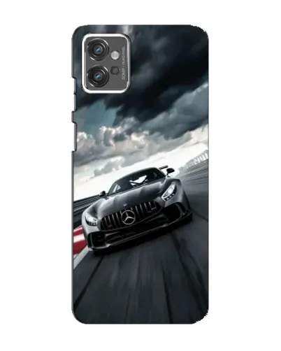 Чехол для Motorola MOTO G23 с картинкой «Гоночный Mercedes AMG»