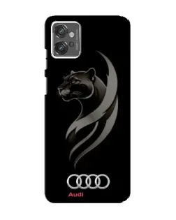 Чехол для Motorola MOTO G23 с картинкой «Графика — пантера и Audi»