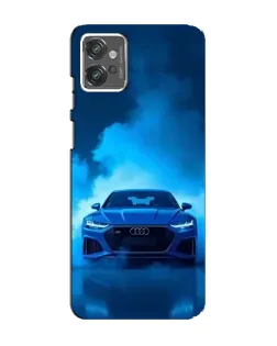 Чехол для Motorola MOTO G23 с картинкой «Audi — голубая энергия»
