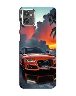 Чехол для Motorola MOTO G23 с картинкой «Audi — закат»