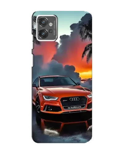 Чехол для Motorola MOTO G23 с картинкой «Audi — закат» Чехол для Motorola MOTO G23 с картинкой «Audi — закат»