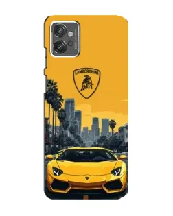 Чехол для Motorola MOTO G23 с картинкой «Желтый Lamborghini город» Чехол для Motorola MOTO G23 с картинкой «Желтый Lamborghini город»