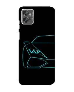 Чехол для Motorola MOTO G23 с картинкой «Голубой силуэт Lamborghini» Чехол для Motorola MOTO G23 с картинкой «Голубой силуэт Lamborghini»
