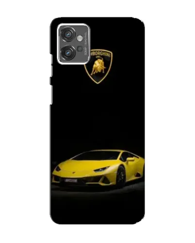 Чехол для Motorola MOTO G23 с картинкой «Lamborghini желтый акцент»
