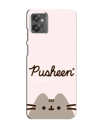 Чехол для Motorola MOTO G23 с картинкой «Pusheen логотип»