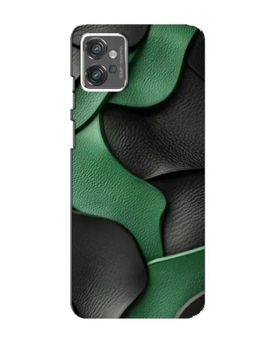Чехол для Motorola MOTO G23 с картинкой «Зеленые кожаные волны» Чехол для Motorola MOTO G23 с картинкой «Зеленые кожаные волны»