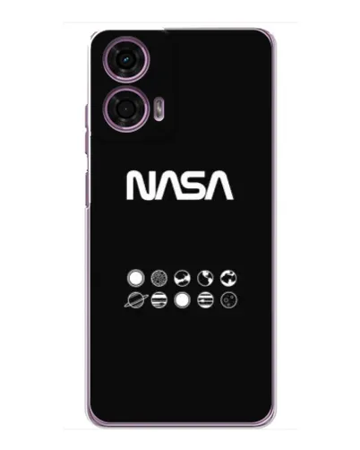 Чехол для Motorola MOTO G24 Power с картинкой «NASA — технический принт» Чехол для Motorola MOTO G24 Power с картинкой «NASA — технический принт»