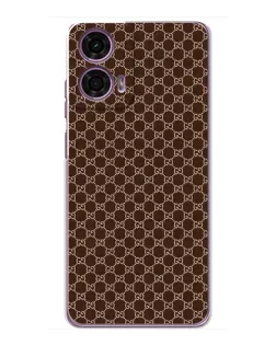 Чехол для Motorola MOTO G24 Power с картинкой «Gucci — шоколадная сетка»