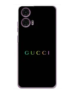 Чехол для Motorola MOTO G24 Power с картинкой «Gucci — неоновый минимализм»