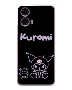 Чехол для Motorola MOTO G24 Power с картинкой «Kuromi — черный минимализм» Чехол для Motorola MOTO G24 Power с картинкой «Kuromi — черный минимализм»