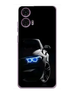 Чехол для Motorola MOTO G24 Power с картинкой «BMW — ночной взгляд»
