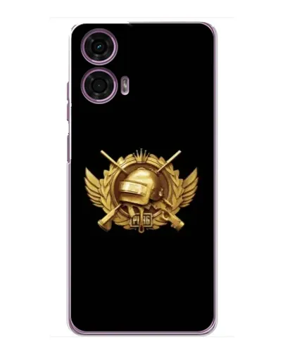 Чехол для Motorola MOTO G24 Power с картинкой «PUBG — оранжевый градиент»