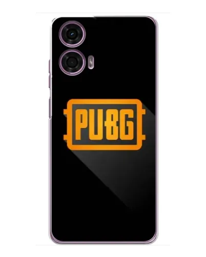 Чехол для Motorola MOTO G24 Power с картинкой «PUBG — рамка лого»