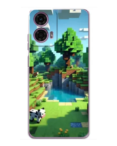 Чехол для Motorola MOTO G24 Power с картинкой «Minecraft летний день»