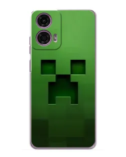 Чехол для Motorola MOTO G24 Power с картинкой «Крипер микро-дизайн» Чехол для Motorola MOTO G24 Power с картинкой «Крипер микро-дизайн»