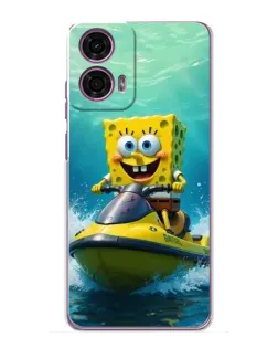 Чехол для Motorola MOTO G24 Power с картинкой «Спанч Боб на гидроцикле» Чехол для Motorola MOTO G24 Power с картинкой «Спанч Боб на гидроцикле»