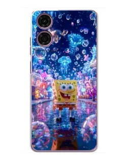 Чехол для Motorola MOTO G24 Power с картинкой «Неоновый океан»