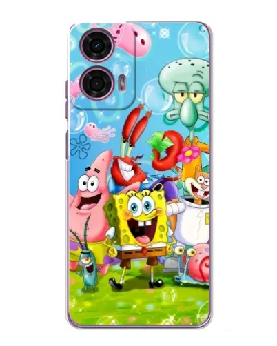 Чехол для Motorola MOTO G24 Power с картинкой «Губка Боб и друзья» Чехол для Motorola MOTO G24 Power с картинкой «Губка Боб и друзья»